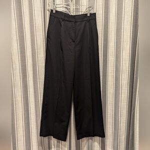 Pin tuck wide leg pants